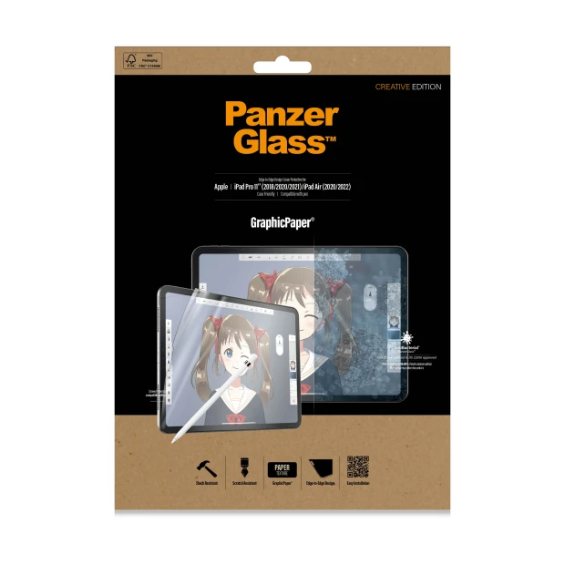 PanzerGlass GraphicPaperr Apple iPad Pro 11&quot; si iPad Air (2020/2022) - Paper Feel | Sticla de protectie pentru ecran
