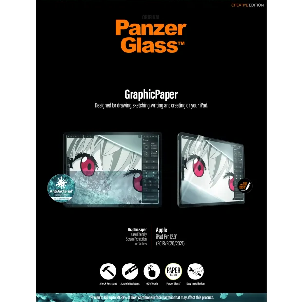 PanzerGlass GraphicPaperr Apple iPad Pro 12.9 - Paper Feel | Sticla de protectie pentru ecran