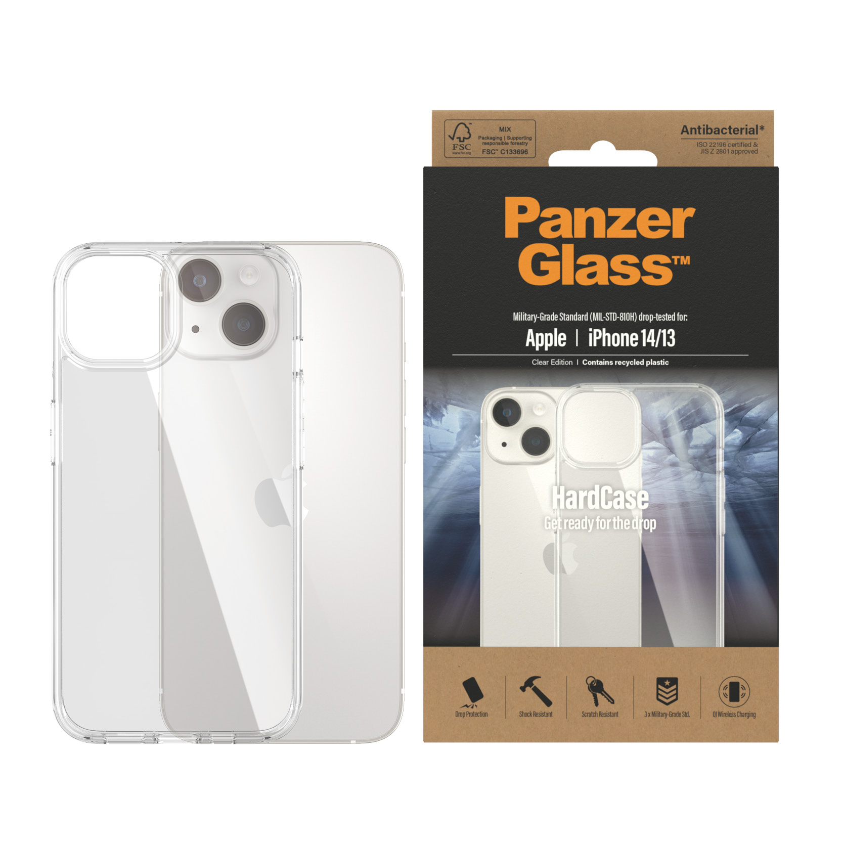 PanzerGlasstm HardCase Apple iPhone 14 | 13 | clar thumb