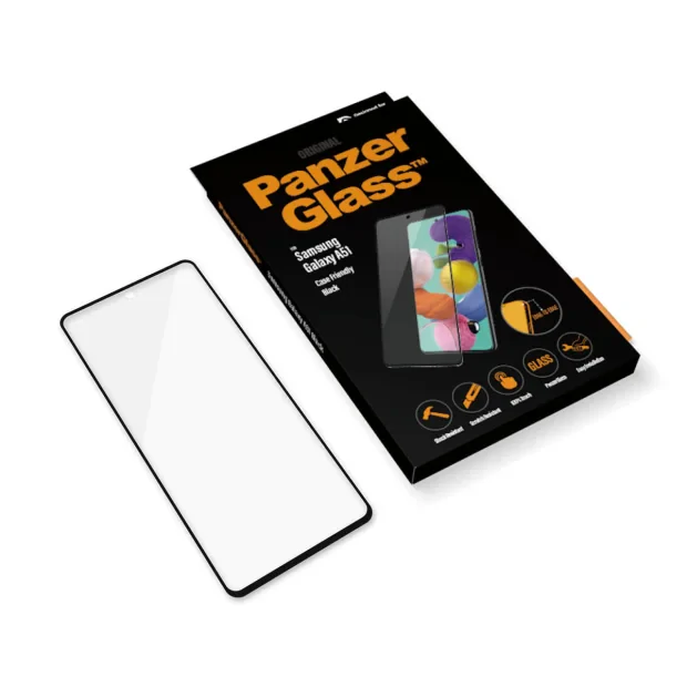 Folie Sticla PanzerGlass pentru Samsung Galaxy A51 Negru