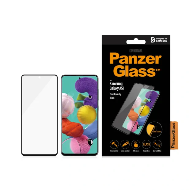 Folie Sticla PanzerGlass pentru Samsung Galaxy A51 Negru