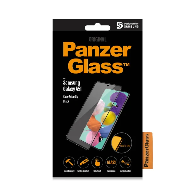 Folie Sticla PanzerGlass pentru Samsung Galaxy A51 Negru