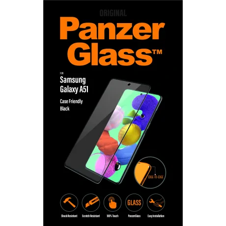 Folie Sticla PanzerGlass pentru Samsung Galaxy A51 Negru