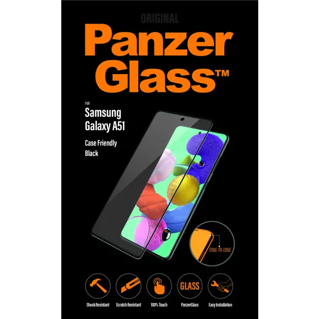 Folie Sticla PanzerGlass pentru Samsung Galaxy A51 Negru