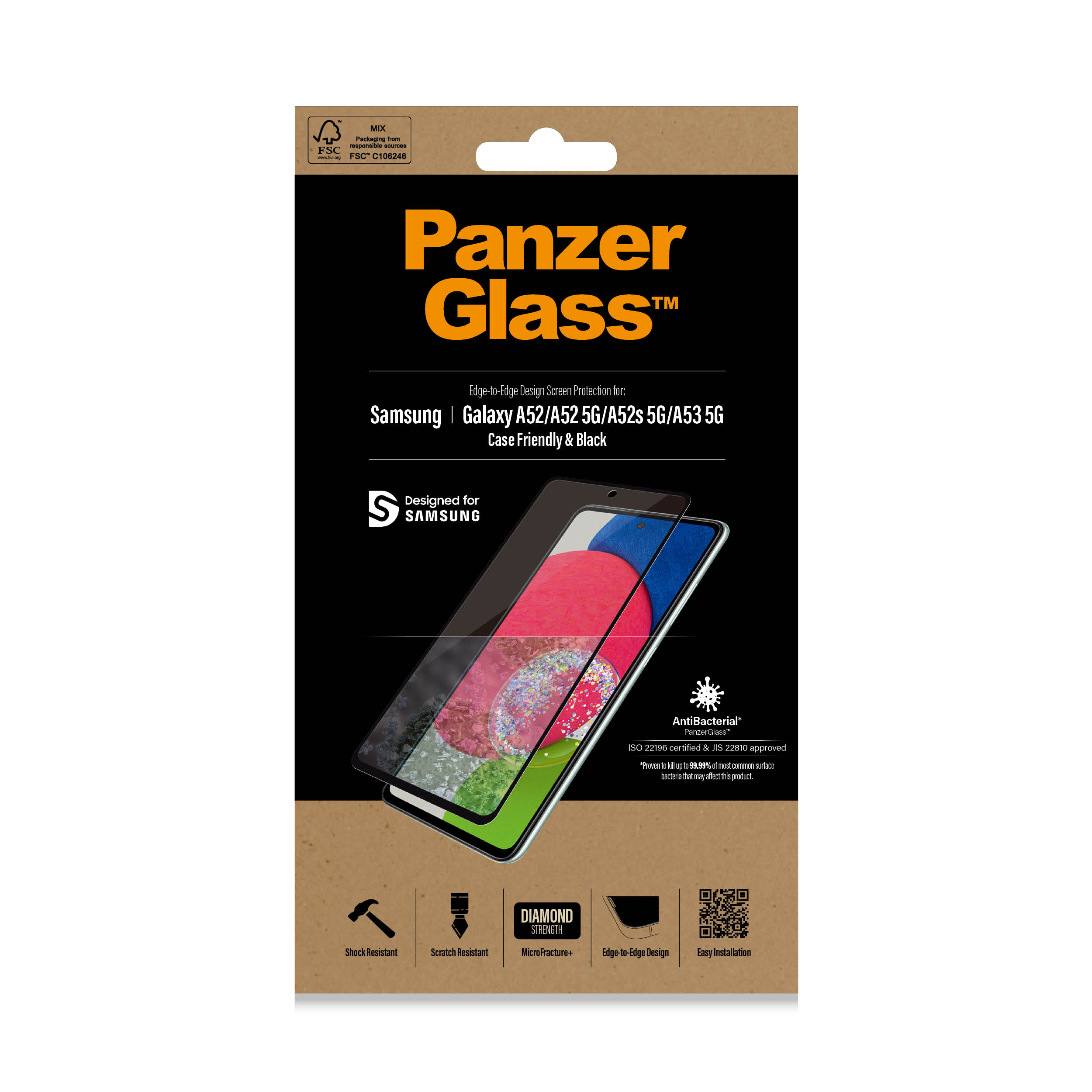 PanzerGlass Samsung Galaxy A52 | A52 5G | A52s 5G | A53 5G | Sticla de protectie pentru ecran thumb