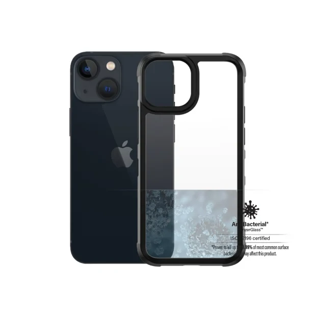 Husa Spate PanzerGlass pentru iPhone 13 Mini Rama Negru