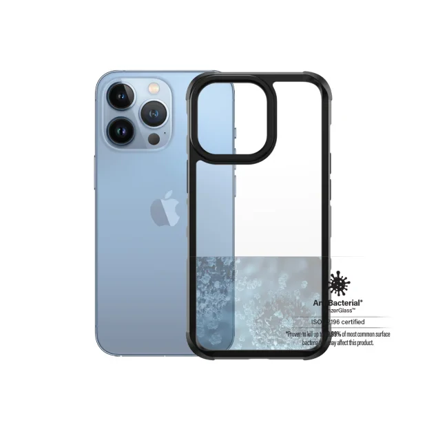 Husa PanzerGlasstm SilverBullet ClearCase Apple iPhone 13 Pro | Negru