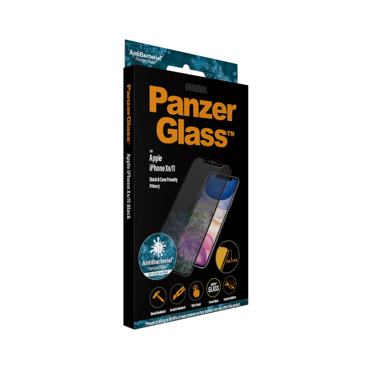 Folie Sticla Privacy PanzerGlass pentru iPhone XR/11 Negru thumb