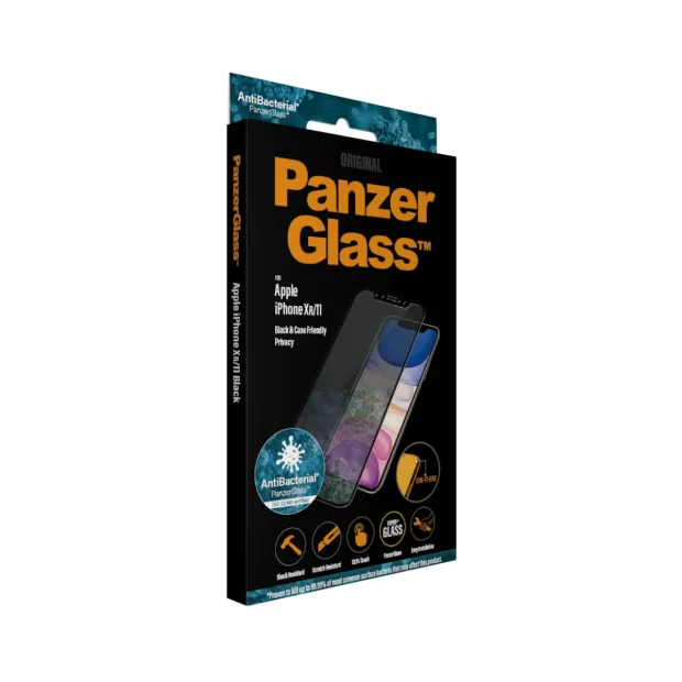 Folie Sticla Privacy PanzerGlass pentru iPhone XR/11 Negru
