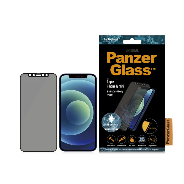 Protector de ecran de privacy PanzerGlass Apple iPhone 12 Mini | De la margine la margine