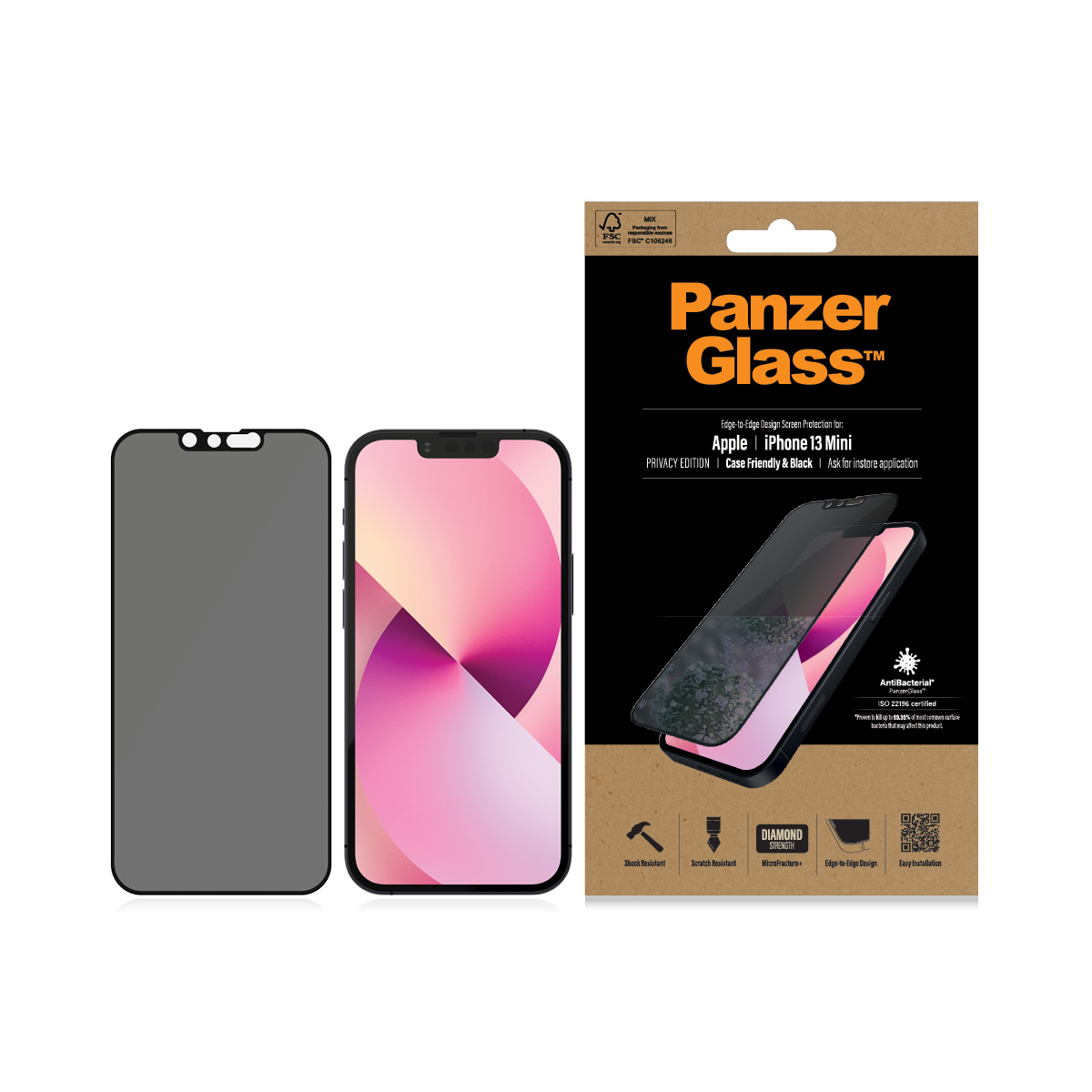 Folie de protectie PanzerGlass Apple iPhone 13 Mini | De la margine la margine thumb