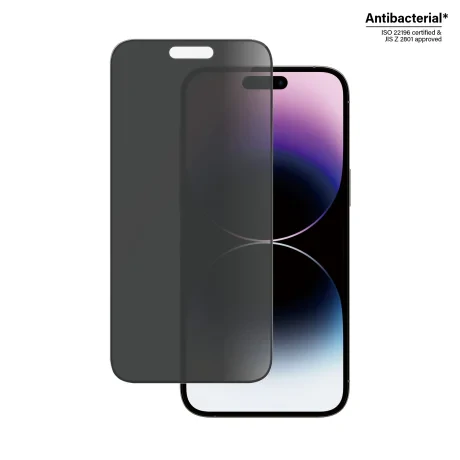 Protector de ecran de privacy PanzerGlass Apple iPhone 14 Pro Max | Potrivire ultra-larga cu. EasyAligner