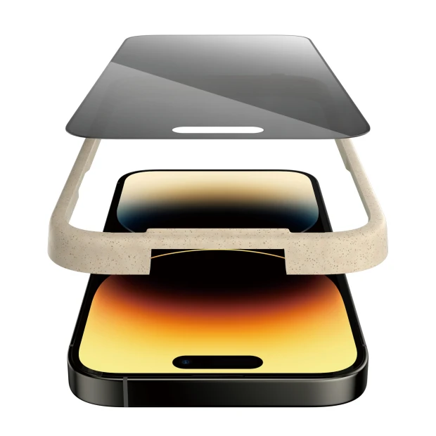 Protector de ecran de privacy PanzerGlass Apple iPhone 14 Pro | Potrivire ultra-larga cu. EasyAligner