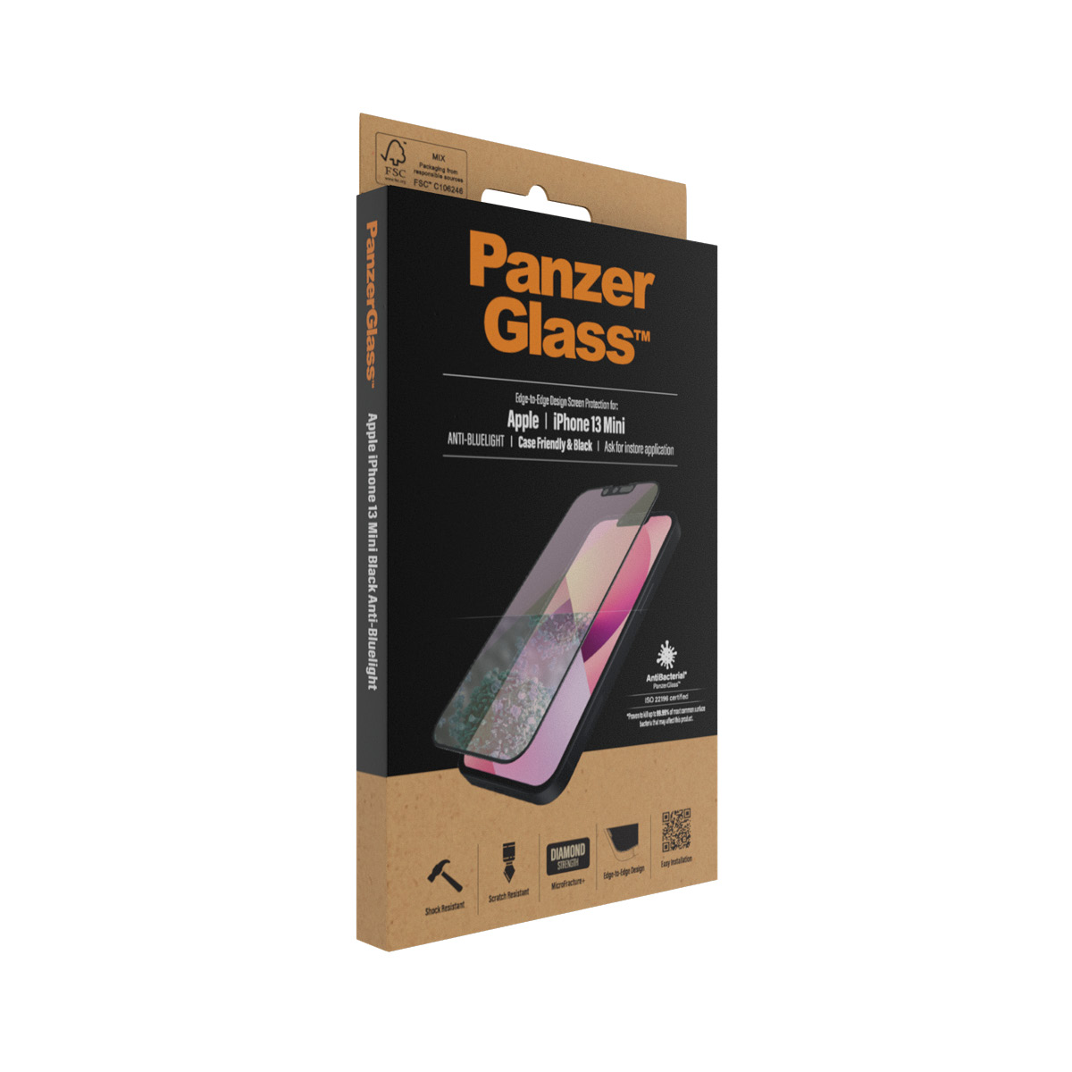 Protector de ecran PanzerGlass anti-lumina albastra Apple iPhone 13 Mini | De la margine la margine thumb