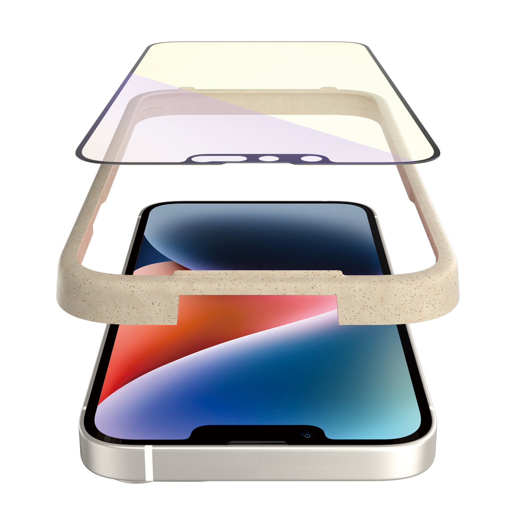 Protector de ecran PanzerGlass anti-lumina albastra Apple iPhone 14 | 13 | 13 Pro | Potrivire ultra-larga cu. EasyAligner thumb