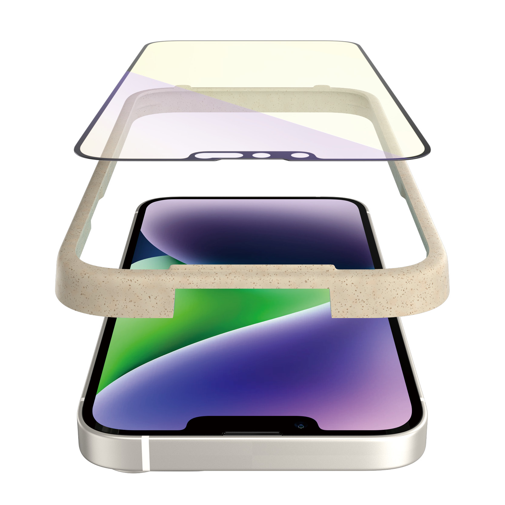 Protector de ecran PanzerGlass anti-lumina albastra Apple iPhone 14 Plus | 13 Pro Max | Potrivire ultra-larga cu. EasyAligner thumb
