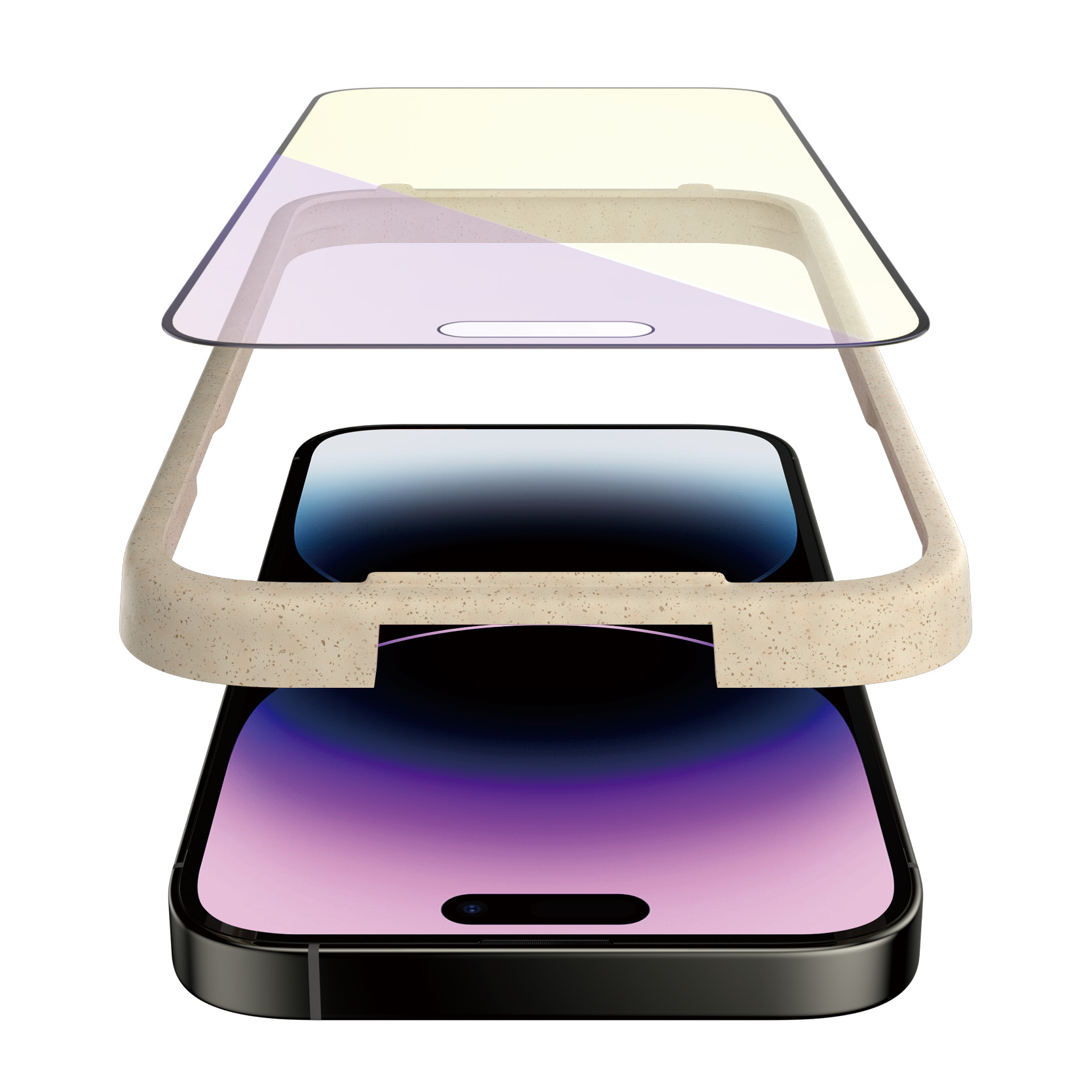 Protector de ecran PanzerGlass anti-lumina albastra Apple iPhone 14 Pro Max | Potrivire ultra-larga cu. EasyAligner thumb