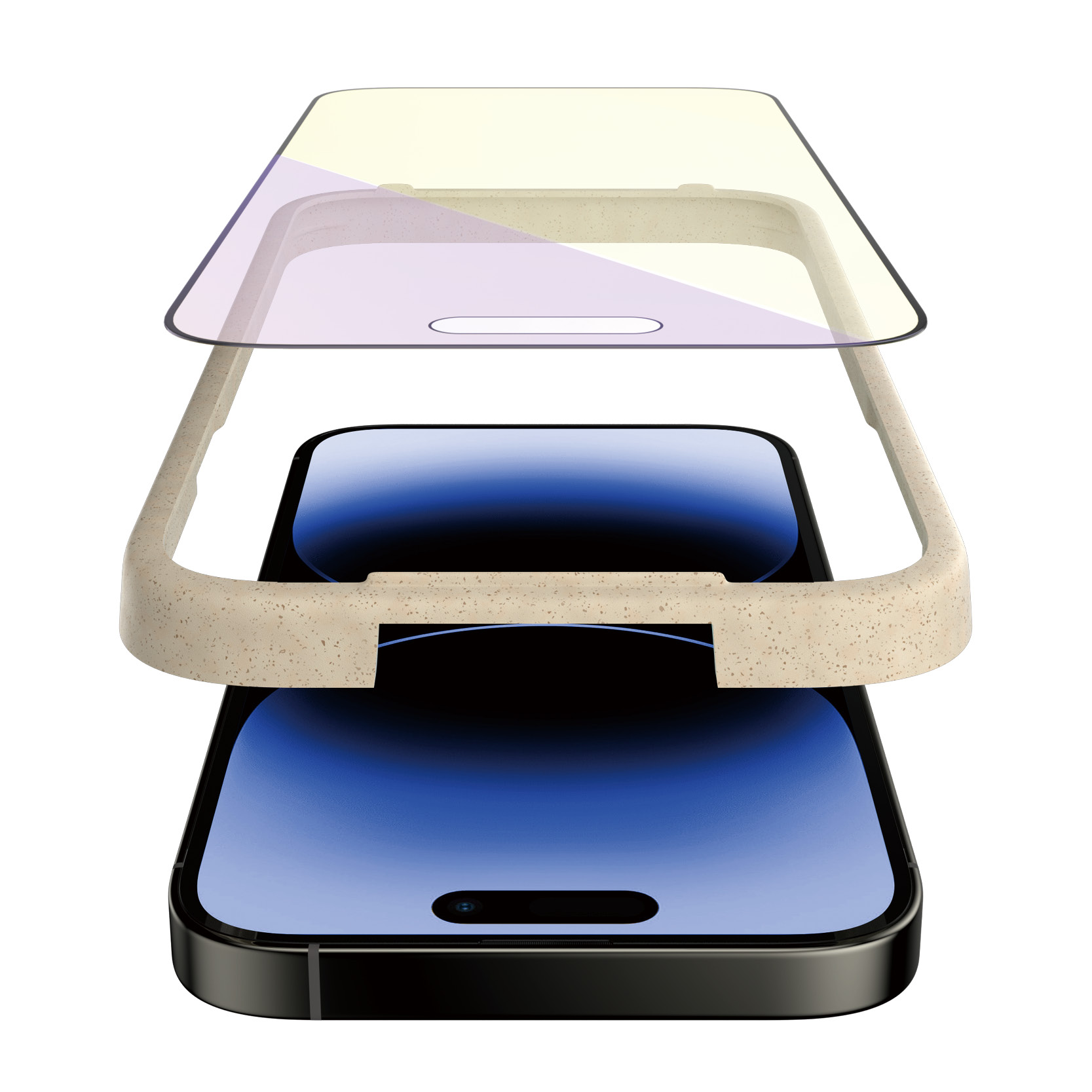 Protector de ecran PanzerGlass anti-lumina albastra Apple iPhone 14 Pro | Potrivire ultra-larga cu. EasyAligner thumb