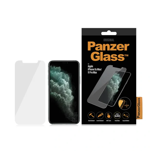 Folie Sticla PanzerGlass pentru iPhone XS Max/11Pro Max  Rama Negru