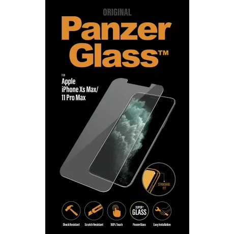 Folie Sticla PanzerGlass pentru iPhone XS Max/11Pro Max  Rama Negru