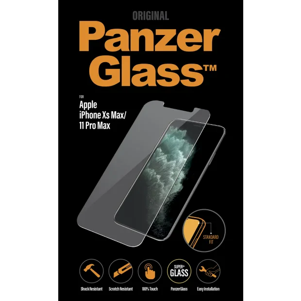 Folie Sticla PanzerGlass pentru iPhone XS Max/11Pro Max  Rama Negru