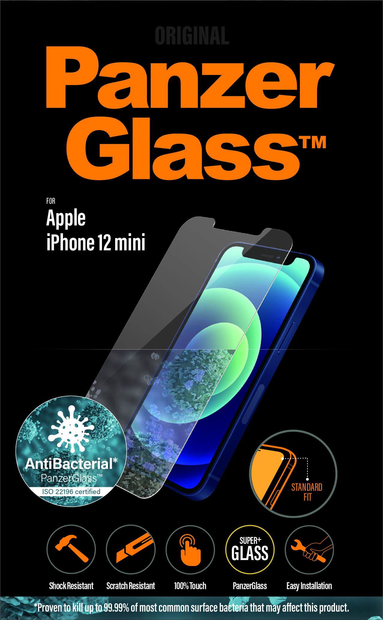 Protector de ecran PanzerGlass Apple iPhone 12 Mini | Potrivire standard thumb