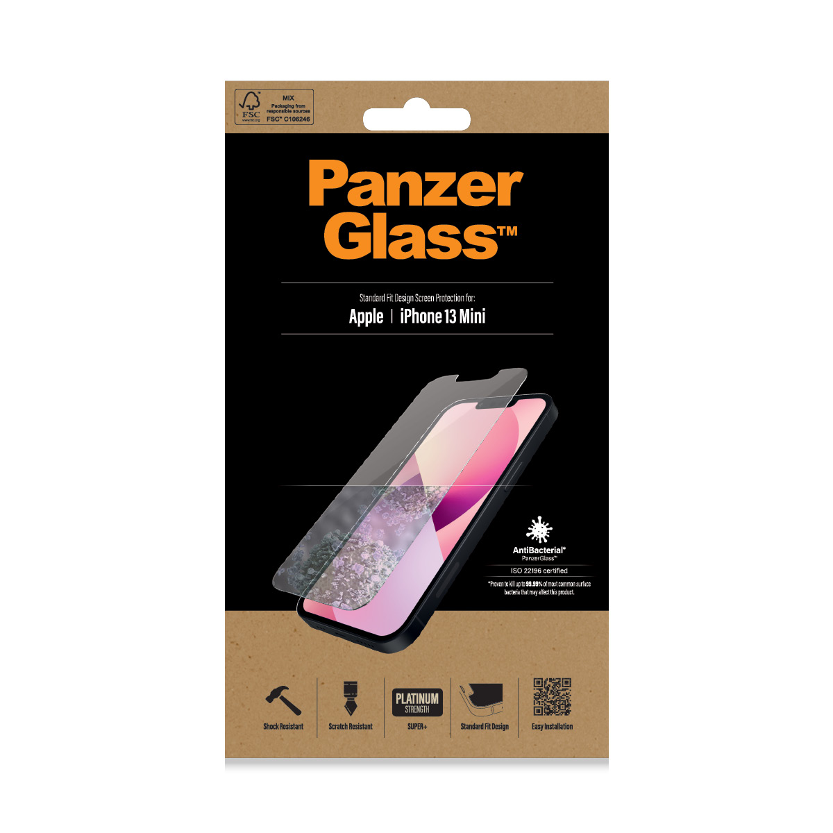 Protector de ecran PanzerGlass Apple iPhone 13 Mini | Potrivire standard thumb