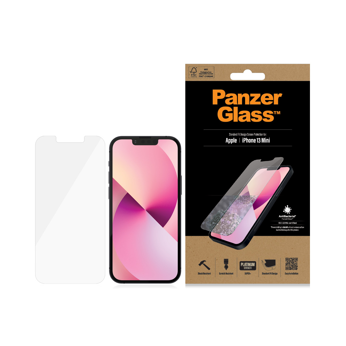 Protector de ecran PanzerGlass Apple iPhone 13 Mini | Potrivire standard thumb