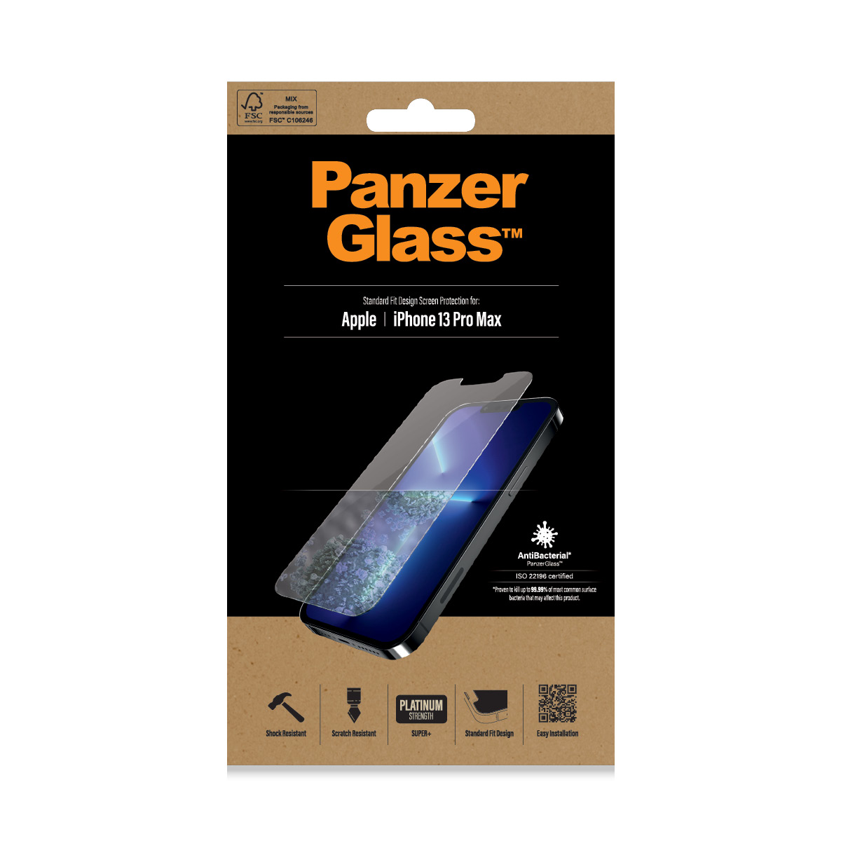 Protector de ecran PanzerGlass Apple iPhone 13 Pro Max | Potrivire standard thumb