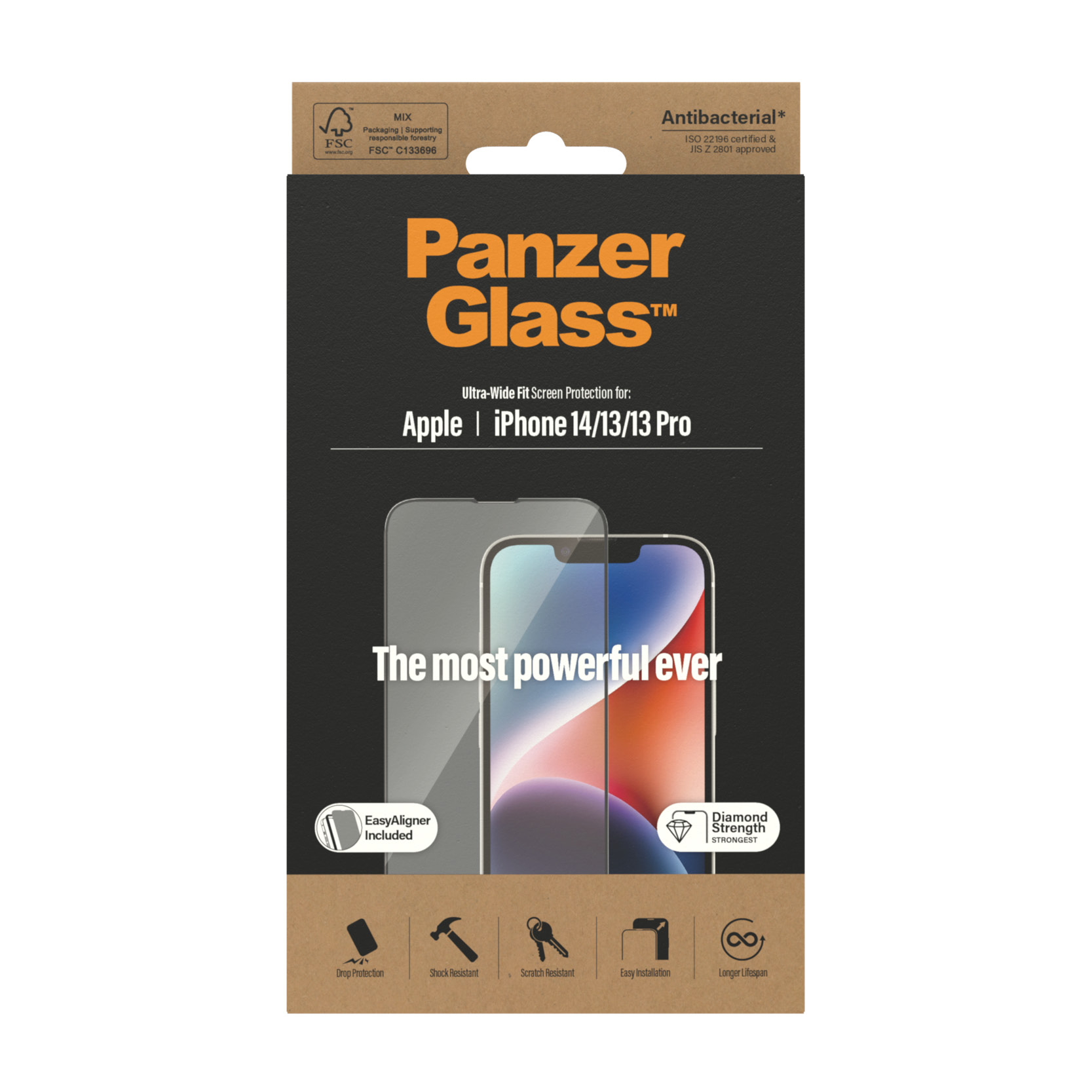 Protector de ecran PanzerGlass Apple iPhone 14 | 13 | 13 Pro | Potrivire ultra-larga cu. EasyAligner thumb