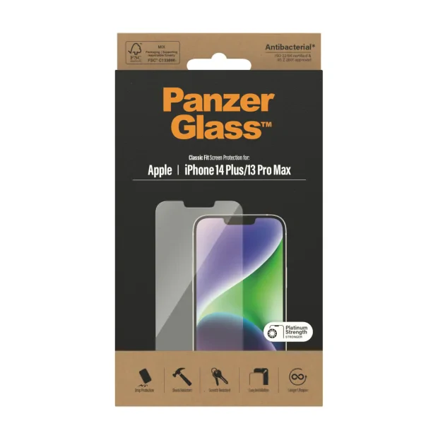 Protector de ecran PanzerGlass Apple iPhone 14 Plus | 13 Pro Max | Fit clasic