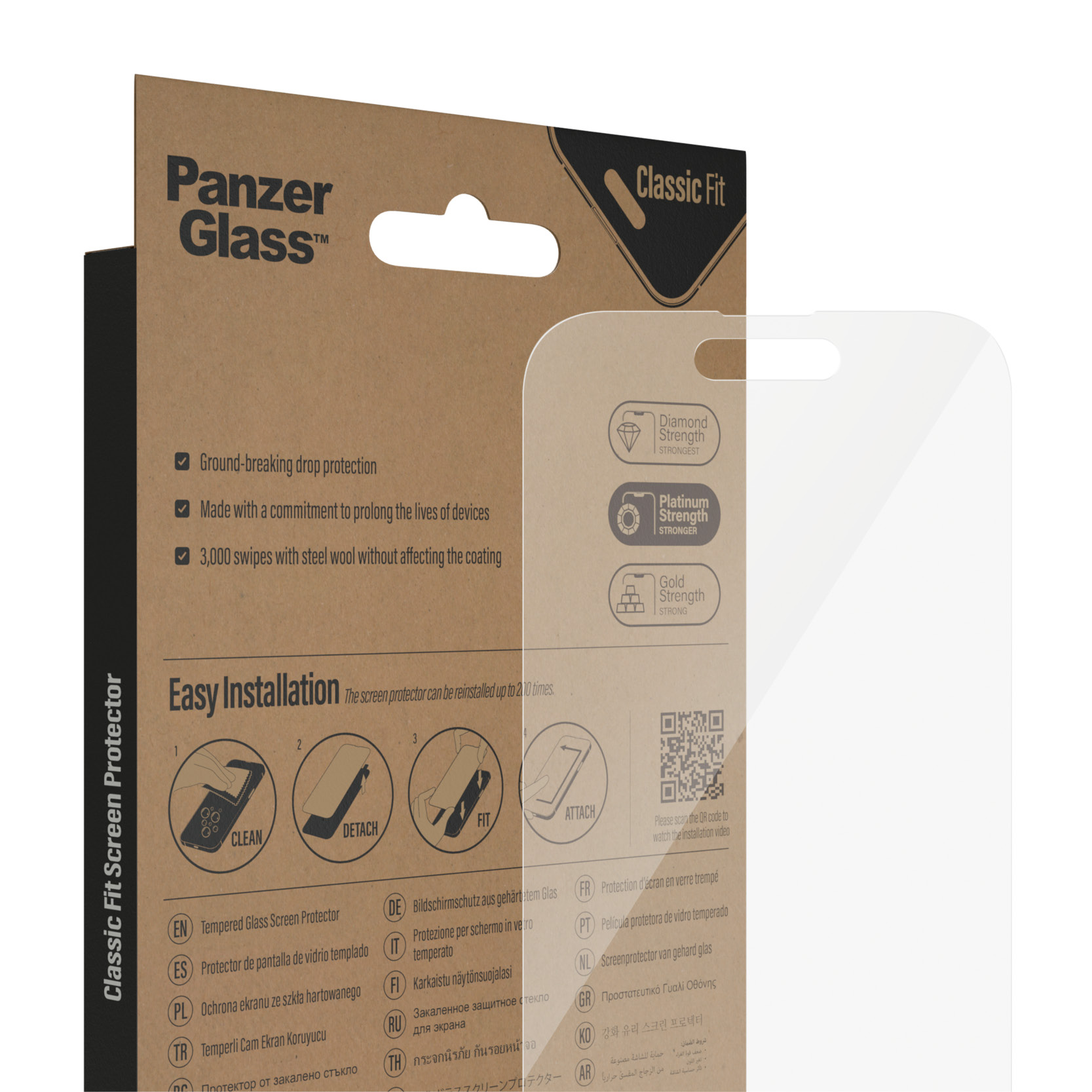 Protector de ecran PanzerGlass Apple iPhone 14 Pro | Fit clasic thumb