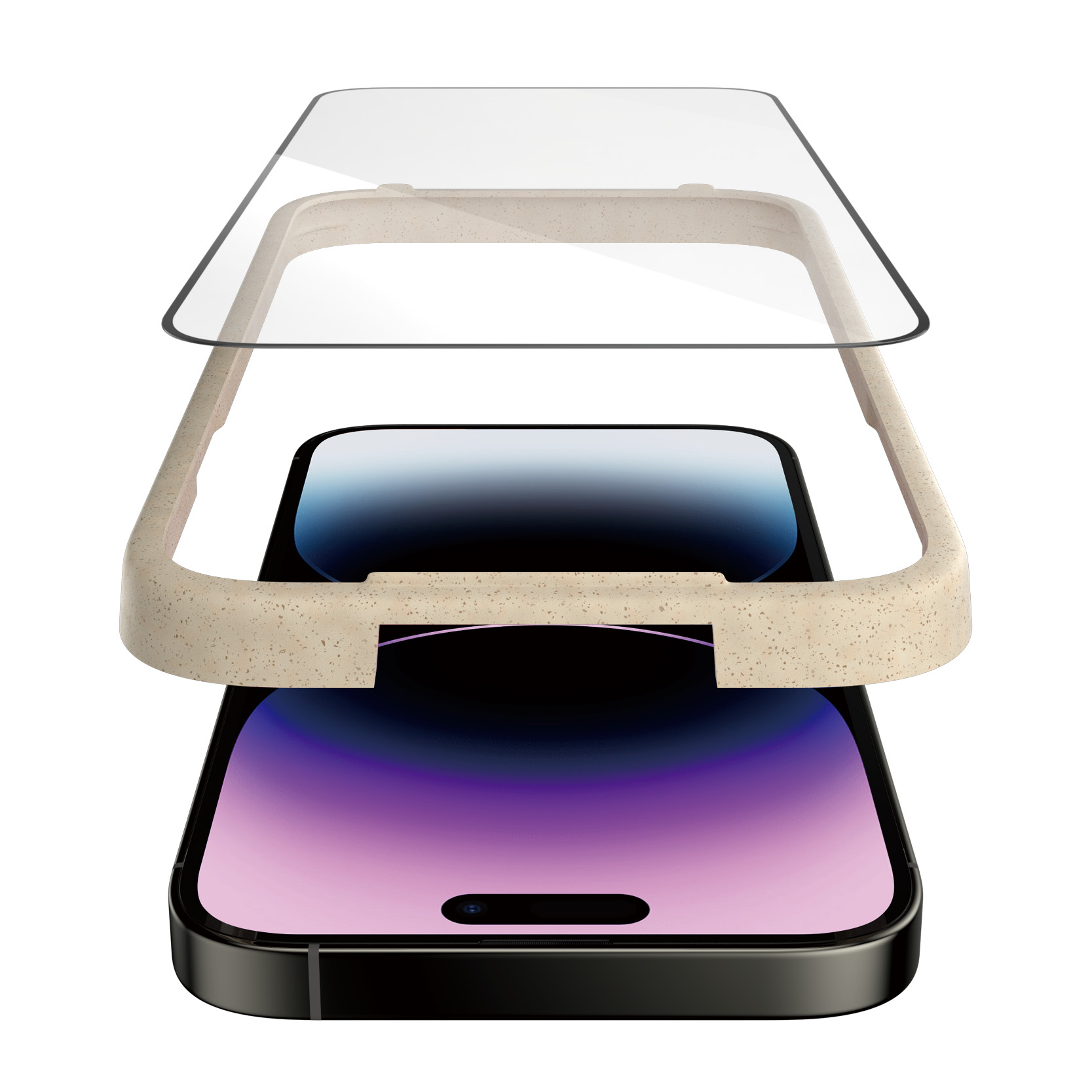 Protector de ecran PanzerGlass Apple iPhone 14 Pro Max | Potrivire ultra-larga cu. EasyAligner thumb