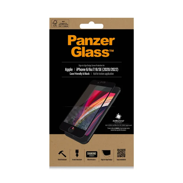 Protector de ecran PanzerGlass Apple iPhone 8 | 7 | 6s | 6 | SE (2020/2022) | De la margine la margine