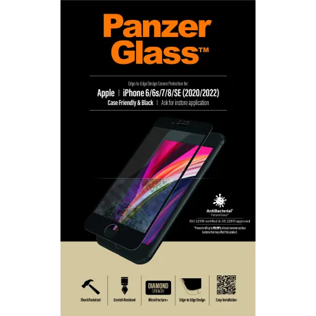 Protector de ecran PanzerGlass Apple iPhone 8 | 7 | 6s | 6 | SE (2020/2022) | De la margine la margine