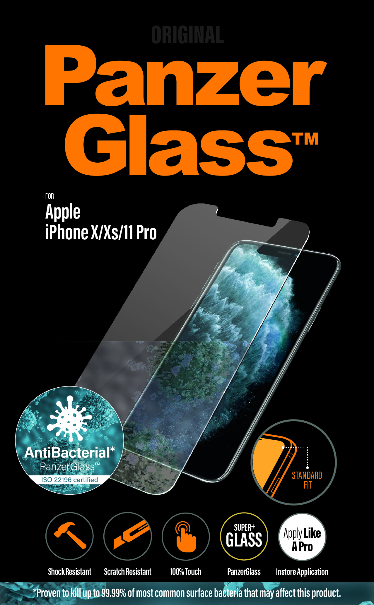 Protector de ecran PanzerGlass Apple iPhone X | Xs | 11 Pro | Potrivire standard thumb