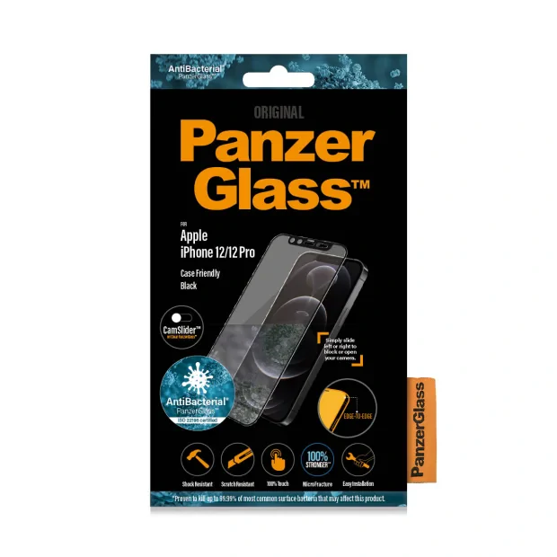 Protector de ecran PanzerGlass CamSliderr Apple iPhone 12 | 12 Pro | De la margine la margine
