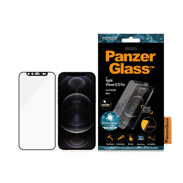 Protector de ecran PanzerGlass CamSliderr Apple iPhone 12 | 12 Pro | De la margine la margine