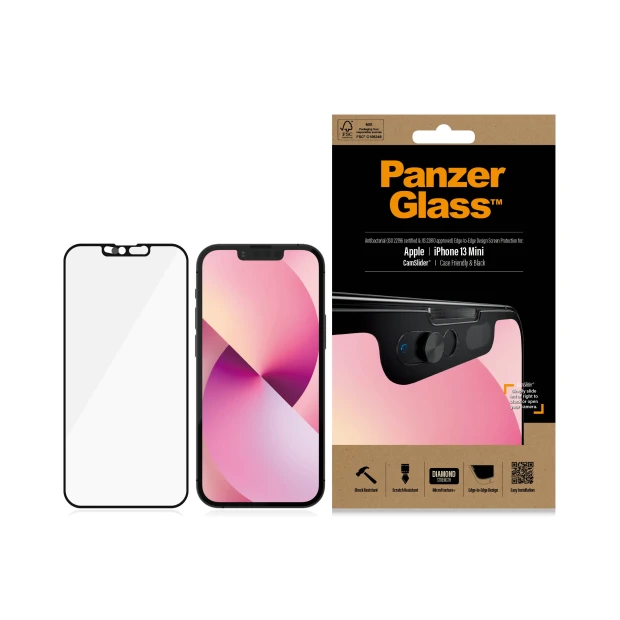 Protector de ecran PanzerGlass CamSliderr Apple iPhone 13 Mini | De la margine la margine