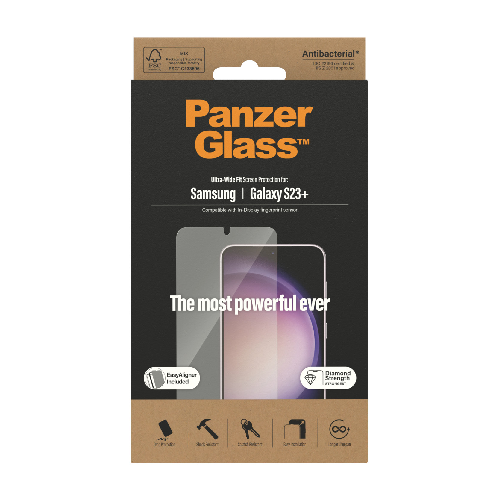 Protector de ecran PanzerGlass Samsung Galaxy S23+ | Potrivire ultra-larga cu. EasyAligner thumb