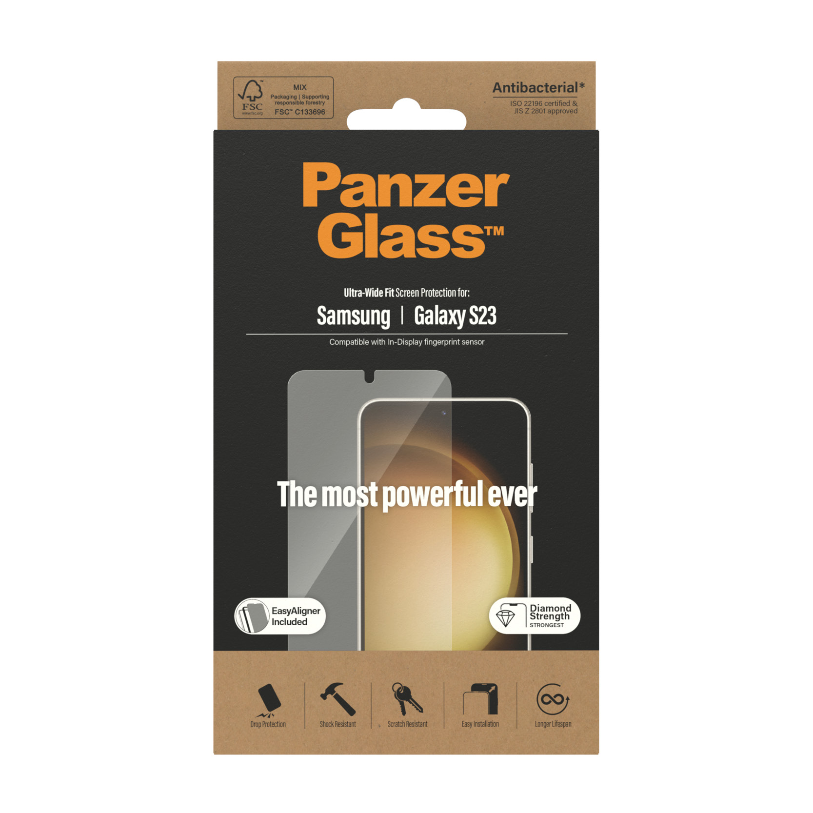 Protector de ecran PanzerGlass Samsung Galaxy S23 | Potrivire ultra-larga cu. EasyAligner thumb