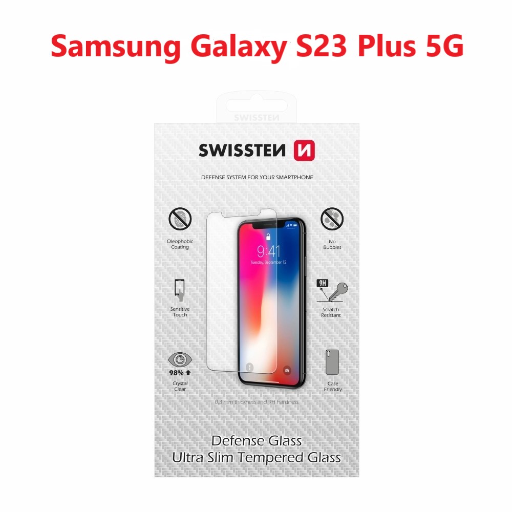 TEMPERED GLASS SWISSTEN SAMSUNG S916B GALAXY S23 PLUS 5G RE 2,5D thumb