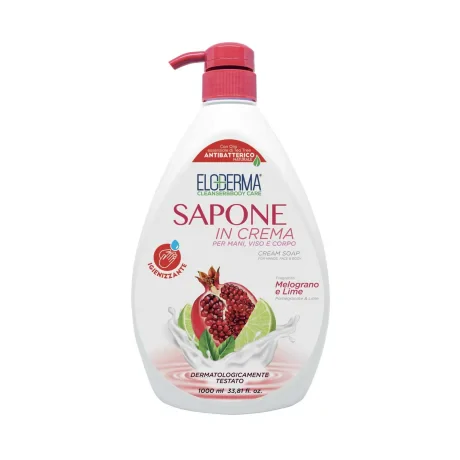 ELODERMA SAPUN LICHID CREMA CU RODIE SI LIME, 1000 ML