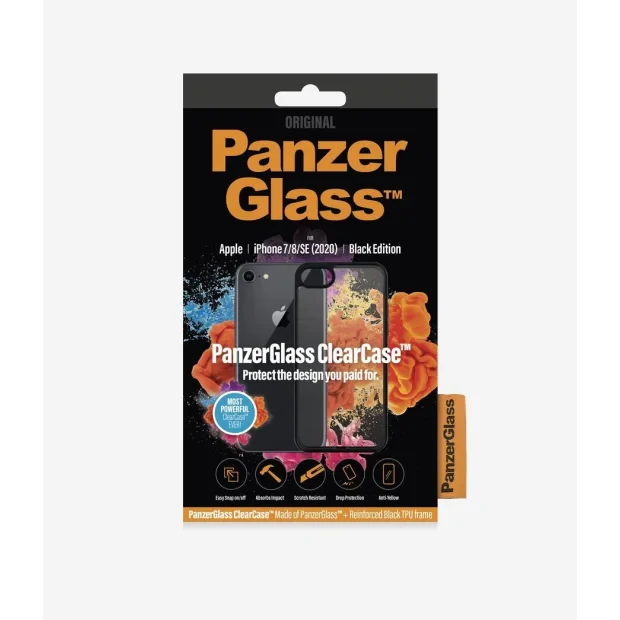 Husa Cover PanzerGlass pentru iPhone 7/8 / SE (2020/2022) Rama Negru