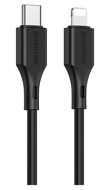Cablu Date Type-C to Lightning Borofone BX49 2A 1m 20W Negru thumb
