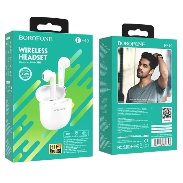 Casti Wireless Borofone BE49 Serenity BT 5.0