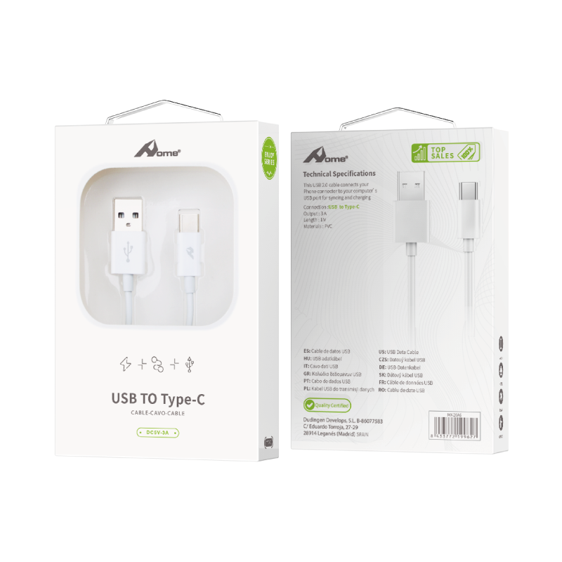 CABLU INCARCARE TYPE-C ALB 1M thumb
