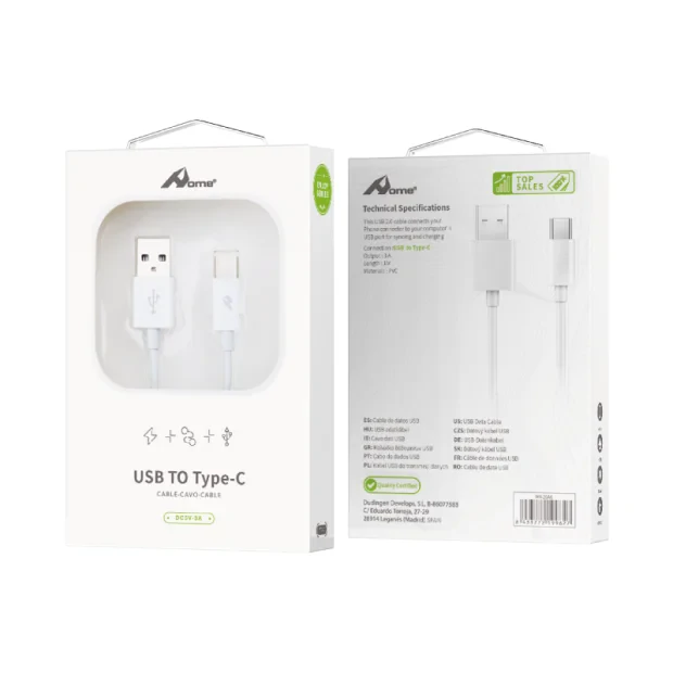 CABLU INCARCARE TYPE-C ALB 1M