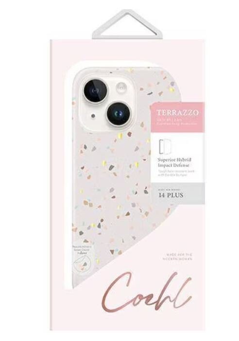 Husa Cover UNIQ Coehl Terrazzo pentru iPhone 14 Plus Sandstone thumb