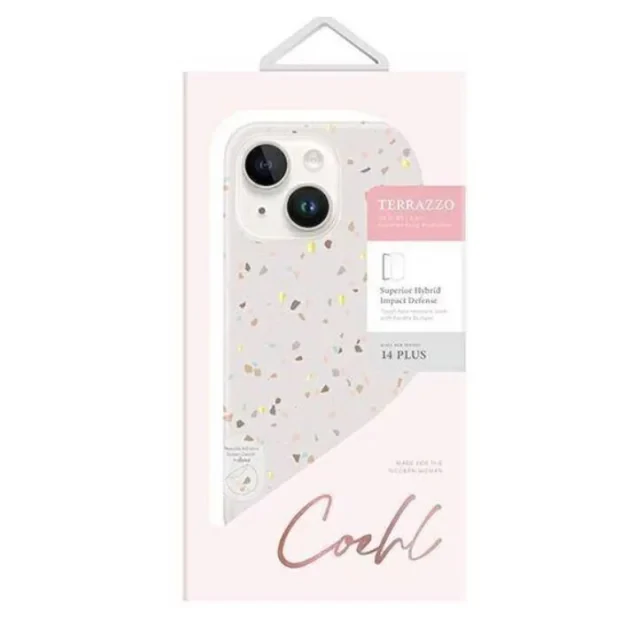 Husa Cover UNIQ Coehl Terrazzo pentru iPhone 14 Plus Sandstone